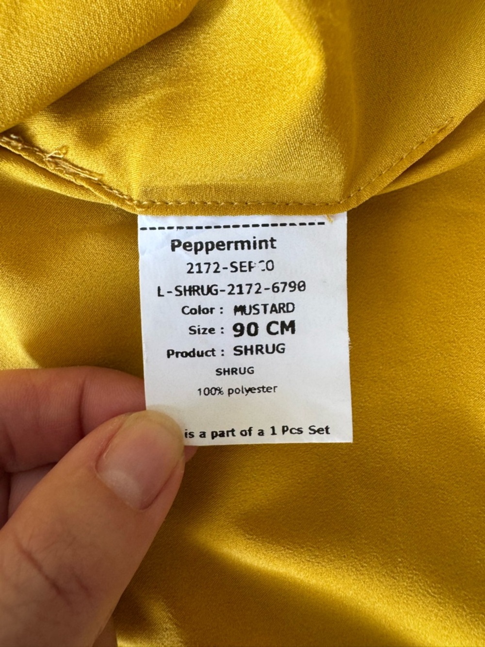 Peppermint Girls Mustard Hooded Shrug Cape Coat Poncho 11-12Y Button Front Boho - Picture 5 of 9